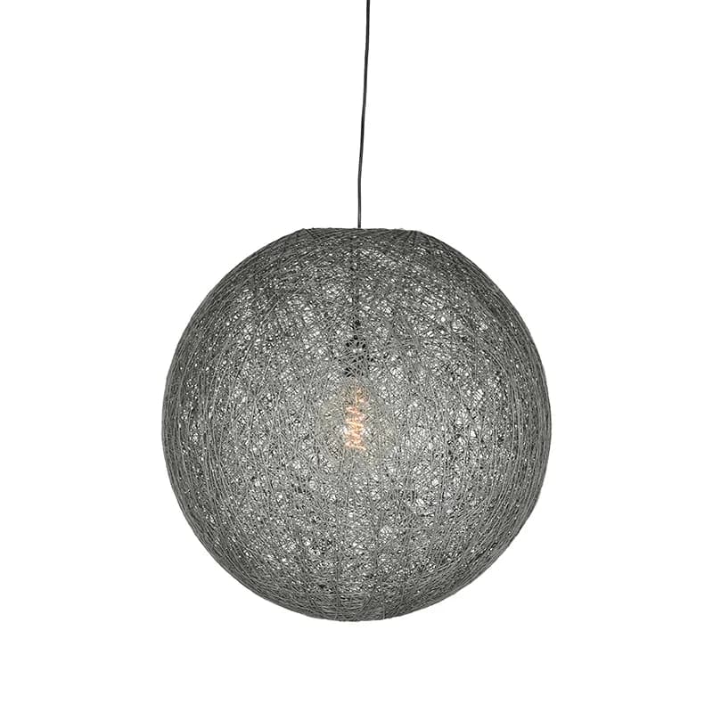 LABEL51 hanglamp Twist | L 45x45x45 cm - Grijs,Zilver